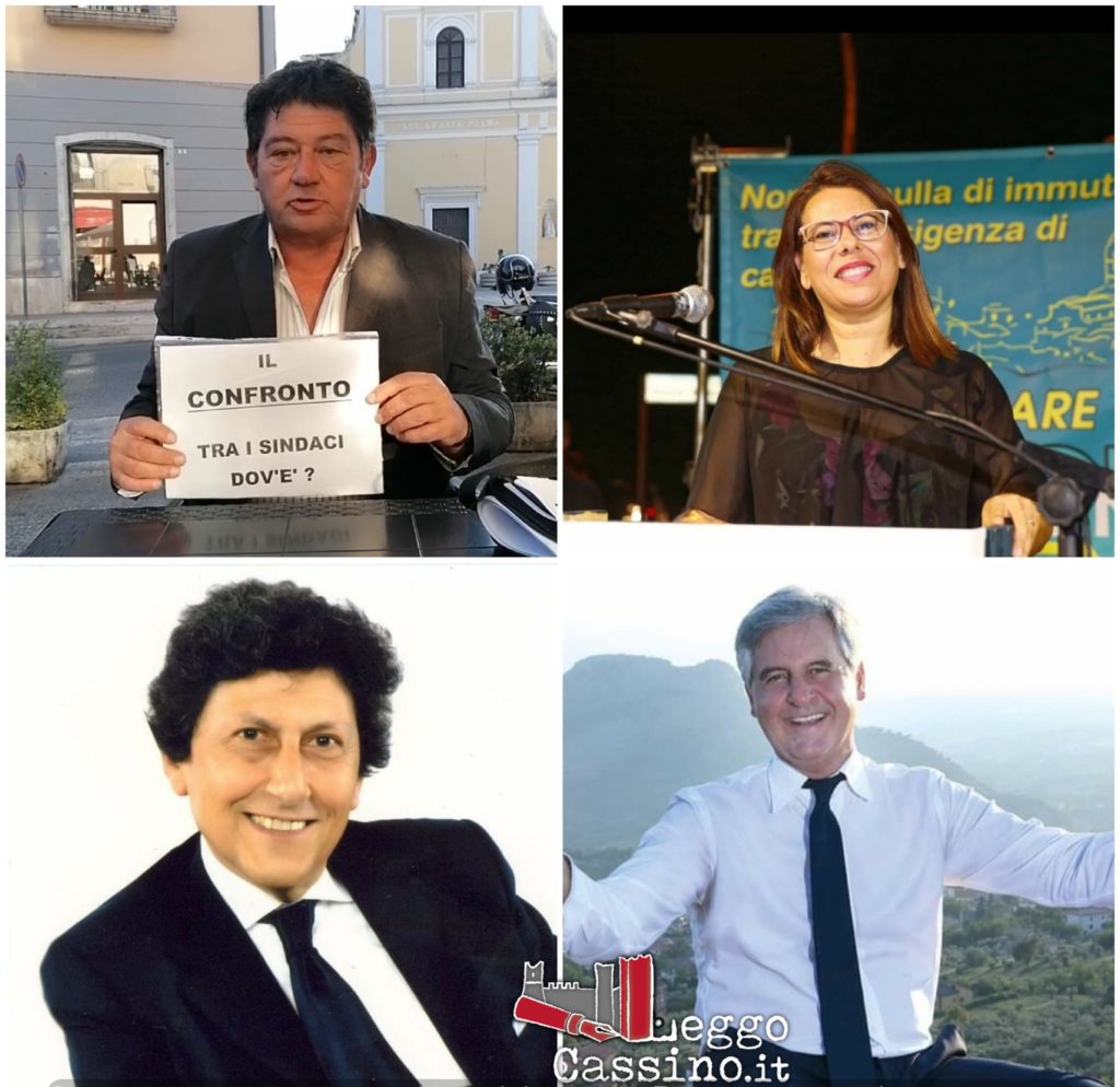 I quattro candidati a sindaco di Cervaro